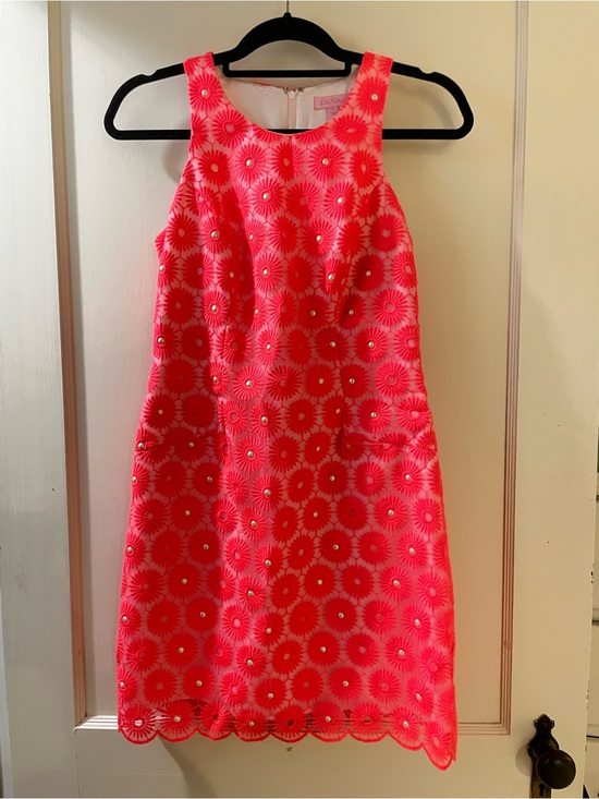 Lilly Pulitzer Dresses & Skirts - Lilly Pulitzer Neon Pink Shift Dress - Size 2